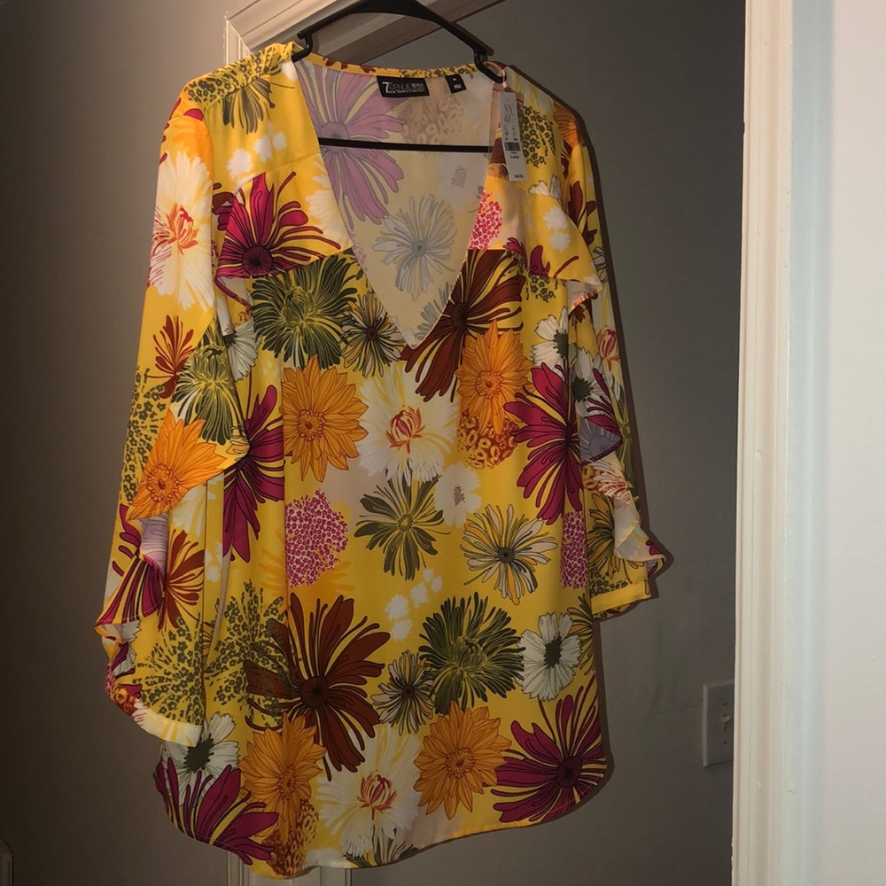 Multi colored blouse NWT